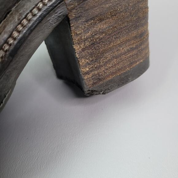 Airstep A.S 98 Black Leather Ankle Chuncky Heel Boots Womens EUR 36 US 5.5 - 6 - Picture 10 of 12